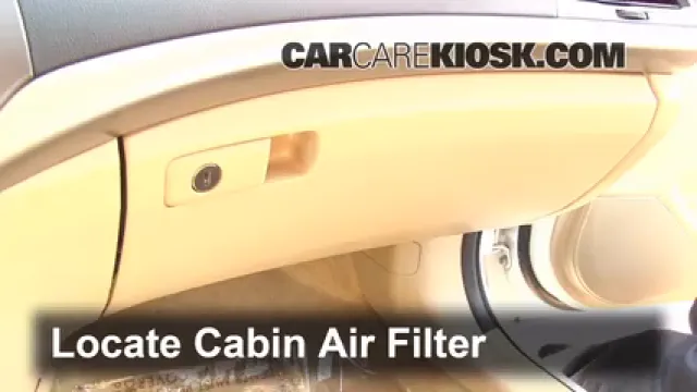 2011 Honda Accord LX 2.4L 4 Cyl. Filtre à air (intérieur) Changement
